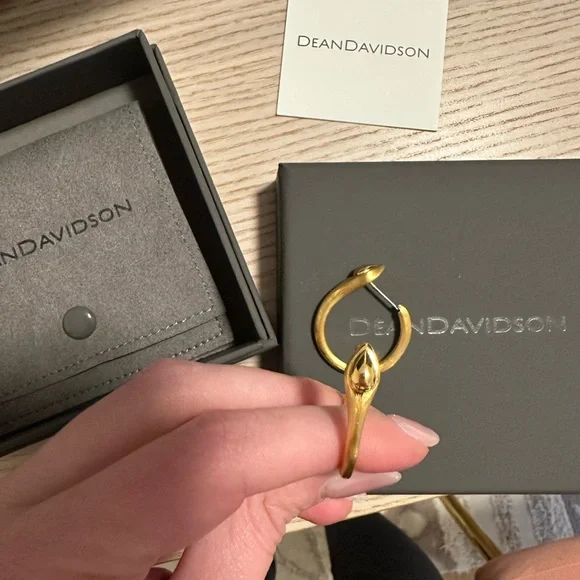 Dean Davidson - Gold Hoop Earrings - Picture 4 of 5
